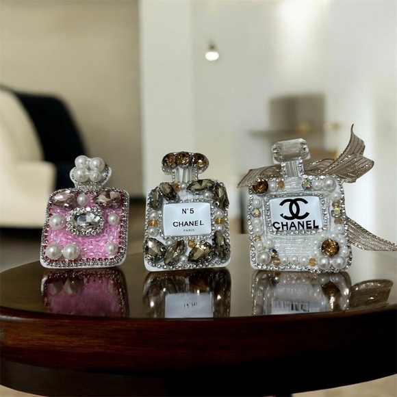 Live a Little Other - CC Embroidered Decorative Perfume Bottle Patches - Set of 3
